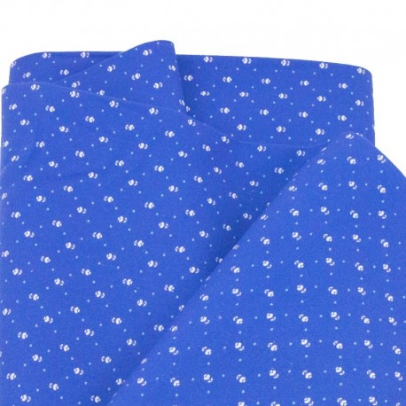 blue fabrics whit small flowers navy style